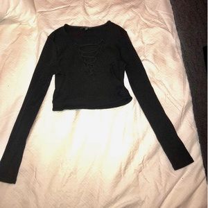 Express Long Sleeved Crop Top
